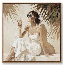 toile tableau peinture decoration idee cadeau noel anniversaire paque tendance moderne design contemporain chic raffine luxe promo petit prix soleil vacances farniente cocktail nature ville pluie parapluie soirée gala NY