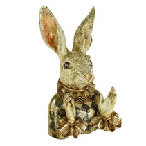buste lapin wernervoss decoration resine fraise luxe lapine femelle patiné or chic rafine couple idee cadeau noel anniversaire paques fete des meres peres grand parent moderne tendance design contemporain classique vintage retro grnade oreille 