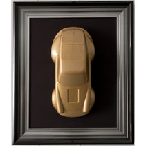 voiture course 3D relief decoration cadre porsche grand prix dorée GP Gulf objet deco moderne tendance automobile circuit mecanique sport meca masculin idee cadeau noel anniversaire paque original homme femme petit prix promo solde classe chic luxe 911 
