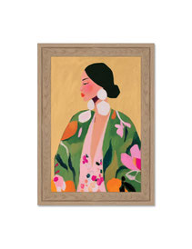 impression toile image tableau pvc mat caisseamericaine cadre encadrement idee cadeau anniversaire mariage cremaillère fete maman grand merer papa pere noel paques couleur femme boucke oreilles falshy popart moderne tendance design 