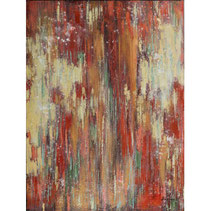 peinture toile tableau acrylique peint a la main abstrait rouge bordeaux moderne tendance actuel design intérieur 