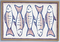 impression pvc poisson sardine boite de conserve tomate bleu rouge idee deco cadeau anniversaire mariage noel paque ete moderne tendance design maqueraux homard nouveau popo fun amusanteluxe chic marque