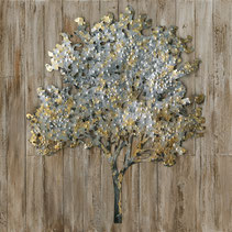 Peinture toile tableau abstrait couler décoration intérieure moderne tendance design quadriptyque promotion salon cuisine popart arbre métal bois 
