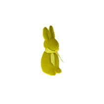 lapin floqué velour orange jaune wernervoss  magenta decoration paque idee cadeau noel anniversaire naissance homme femme  couleur fantaisie rafinement jolie table oeuf chocolat noeud gourmandise poule luxe chix promo solde petits prix 