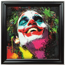 impression toile peinture decoration le Joker clown batman cadre moderne tendance popart couleur design bd film nicholson 