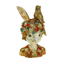 teet lapin lapinou decoration buste oiseau dore tendance moderne classique retro idee cadeau anniversaire fete mariage enfant petits prix promo buste oreille perooquets 