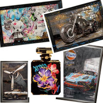 tableau toile peinture decoration idee cadeau anniversaire mariage paques noel tendance design moderne classique promo soldes blackfriday luxe chic automobile sprot mecanique gulf porsche parfum bearbrick harley moto avion 