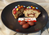 Kinderschoki-Muffins Muffinform deluxe Pampered Chef Smarties Schioko-Bons