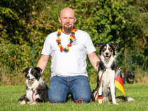 Andreas mit Nala und Kuba