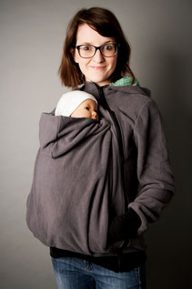Selbstgenähtes Tragecover aus Softshell/Fleece