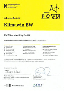 Klimawin BW Urkunde