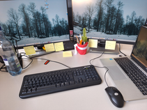 Ein Foto einer Packung Haribo auf dem Tisch