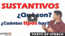 ¿Qué son los sustantivos y cuales son los 5 tipos que existen en inglés?