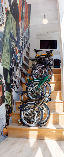 Pop-Up-Store "Micro Junction" im Brooklyner Stadtteil Dumbo in den Innenräumen ©Brompton