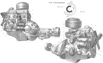 Motor GAZ-M21 Wolga. Engine GAS M-21 Volga. Двигатель (Мотор) ГАЗ-М21 Волга.