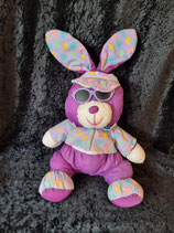 Euro Play Knautschi / Puffalump  Hase mit Sonnenbrille lila