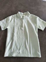 T-Shirt mit Kragen Gr.122 hellgrün (42-1)