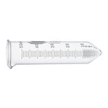 Tubo de centrífuga reutilizable graduado con fondo cónico corto de 50 ml. 29 x 118 mm paquete con 12 piezas KIMAX® 45186-50