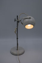 Vintage bureaulamp bollamp wit
