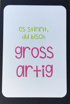 Art. 19.004 / "es Stimmt, du bisch grossartig"