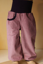 Pumphose Cord flieder/ aubergine