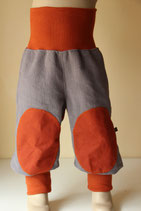 Leinenhose Outdoor stone wash grau/ rost