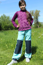 Leinenhose Outdoor stone wash ice/ blau