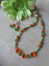 Schmuckset "Crash Grün/orange"  S - 0347
