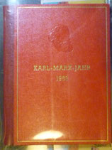 Farbdrucke aus Block  im Buch  Karl - Marx - Jahr  1953   mint