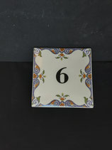 Nouveau ! Carrelage à coller Faience de Desvres 13cm inscription sur Demande Decor Rouen