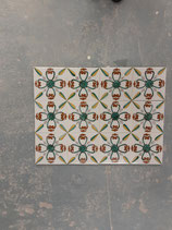 Lot de 12 Carreaux Faience De Desvres 13cm ×13cm Fourmaintraux Delassus 1976
