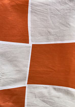 Mund-Nasenbedeckung orange-grau