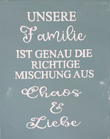 Schablonenbild "Unsere Familie...."