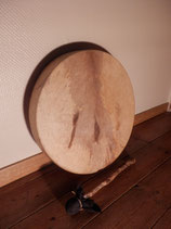 Tambour chamanique 50 cm de diamètre, peau en biche