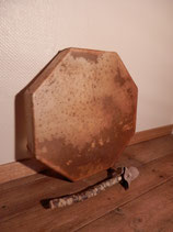 Tambour chamanique octogonal 52 cm de, peau en biche adulte