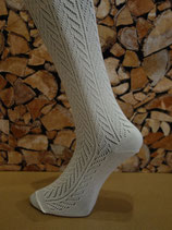 Kniesocken crème, Muster 1