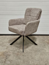 Armstoel Fred draaivoet stof retro bliss