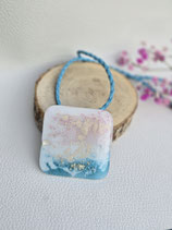 Collier verre fondu dégradé pastel