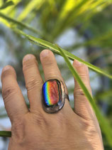 Bague "les audacieuses" - Aurore boréale