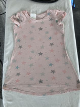 Mädchen T-Shirt, Rosa mit Sternen, Gr. 146 (24)