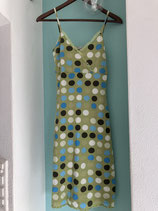 Damen Sommerkleid, Olivgrünes mit Punktemuster, Gr. M (66)