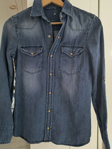 Jeansbluse Gr. 158 (42)
