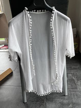 Mädchen Cardigan, Weiss-Transparent, Gr. 122 (55)