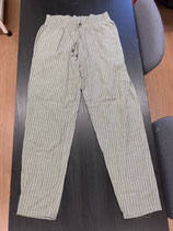 Damen Leichtehose, Hellesbraun mit weissem Streifenmuster Gr. M (60)