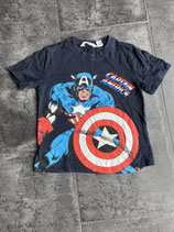 T-Shirt Capitan America, Schwarz Gr. 110-116 (41)