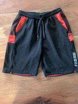 Jungs Sporthose, Schwart/Rot, Gr. 134-140, (35)