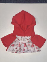 BB: Kapuzenpullover Weiß-Rot "Wichtel"