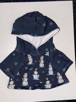 L: Kapuzenpullover Blau mit Schneemann