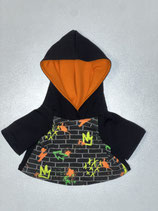 AG: Kapuzenpullover schwarz mit "Neon Graffiti Wand"