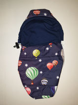 Schlafsack Blau mit Heißluft-Ballon